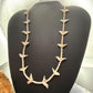 Vintage Native American Heishi Beads & 16 Carved Shell Birds Necklace For Women