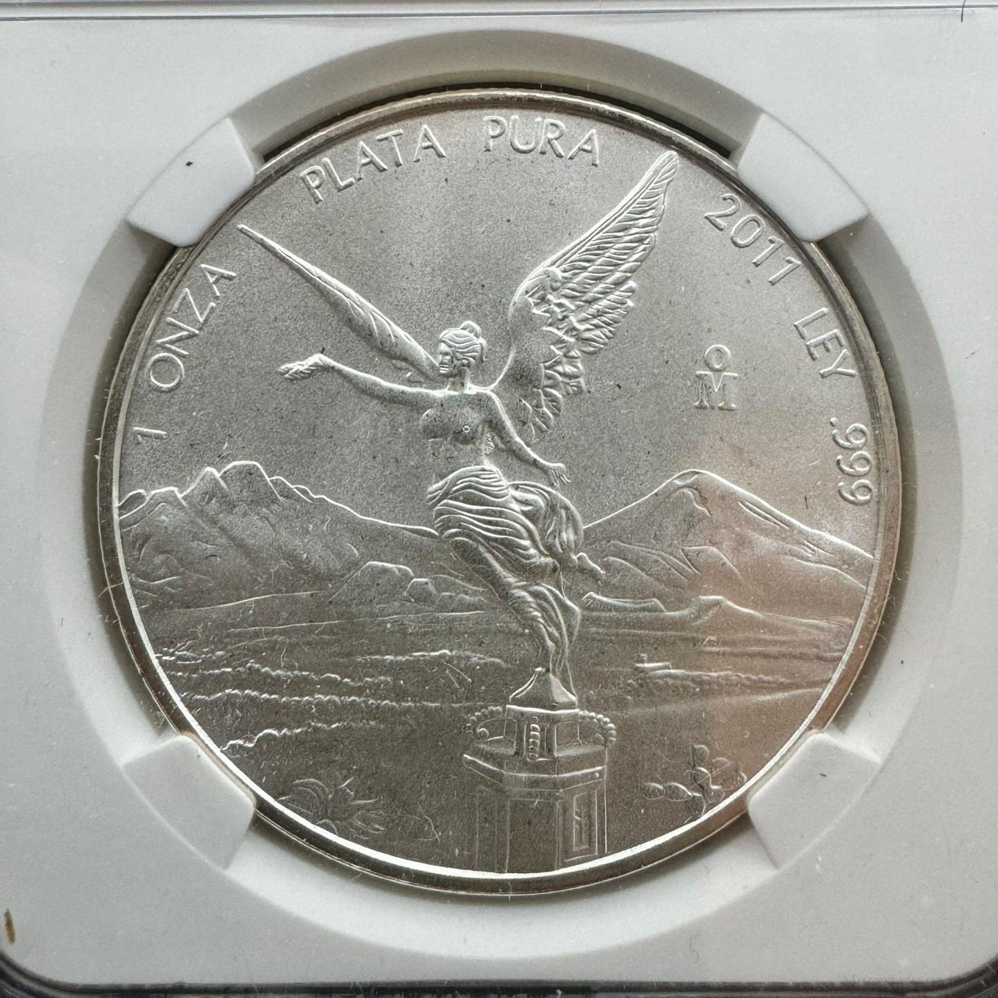 2011 Mexico 1.0ozt .999 Fine Silver Round NGC MS69 #2922765-019 Beautiful