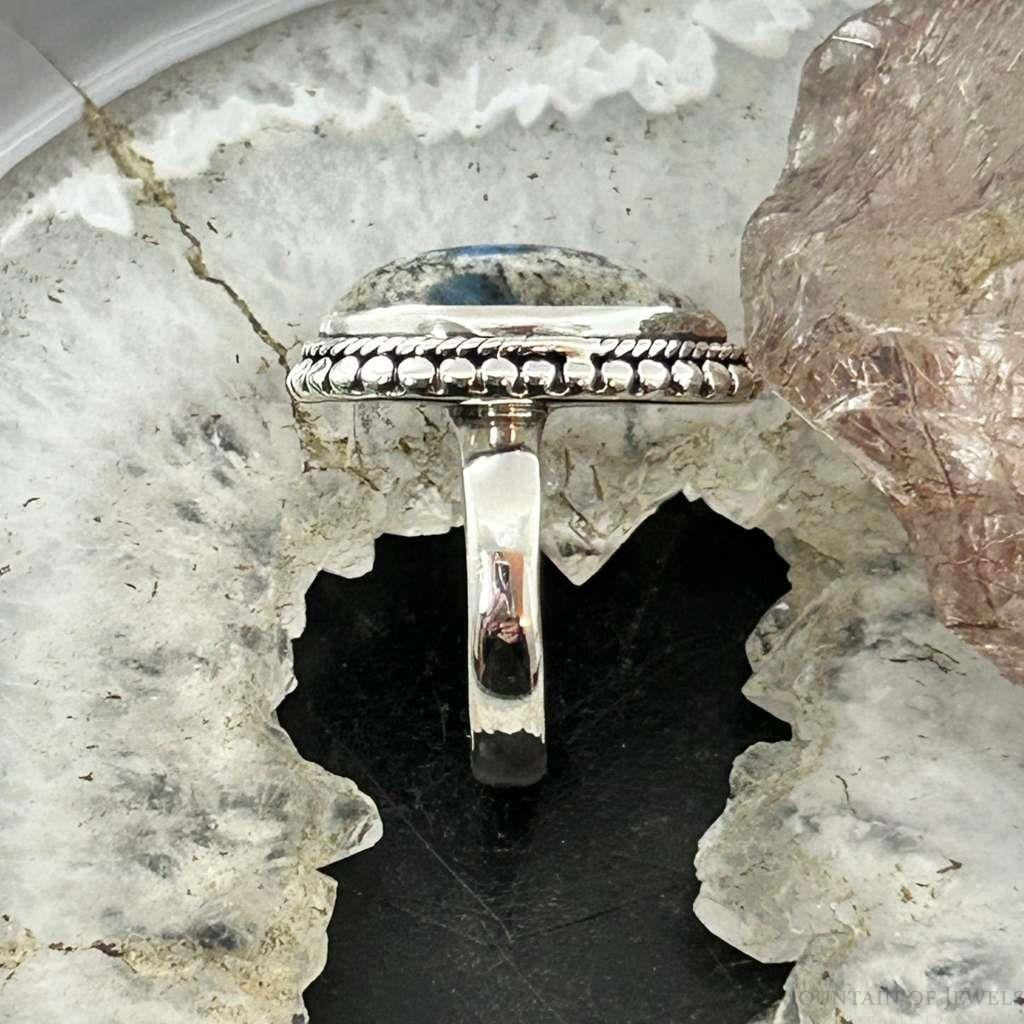 Sterling Silver Southwestern Style Teardrop K2 Jasper Ring Size 7 For Women