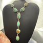 Sterling Silver Southwestern Style Royston Turquoise Lariat 25" Necklace For Women
