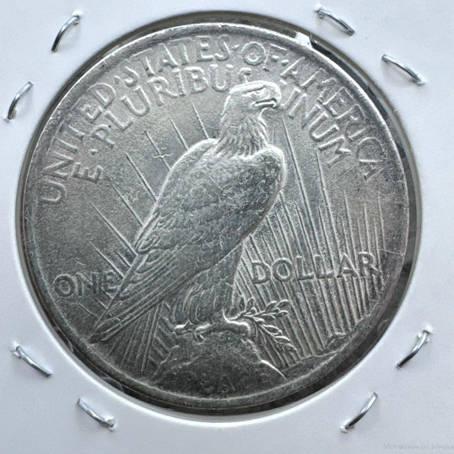 1922 US 90% Peace Silver Dollar F-VF #61325-8OX