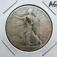 1934 US Walking Liberty Half Dollar 90% Silver AG-G #121725-2E
