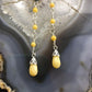 Carolyn Pollack Sterling Silver Faceted Yellow Jasper Dangle Earrings For Women