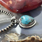 Sterling Silver Southwestern Style Chrysocolla Heart Decorated Pendant For Women
