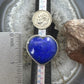 Sterling Silver Southwestern Style Lapis Heart Ring For Women