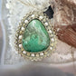 Sterling Silver Eilat Stone with Pearls Beads Fashion Brooch/Pendant For Women