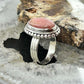 Sterling Silver Southwestern Style Oval Rhodochrosite Ring Size 7 For Women