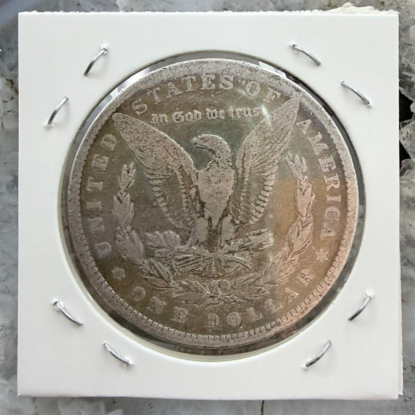 US 1897 90% Morgan Silver Dollar VG-F #122125-8GH