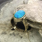 Christin Wolf Vintage Sterling Silver Turquoise & Opal Reversible Ring Size 10 For Women