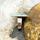 Vinatge Signed Native American Sterling Silver Inlay Turquoise Ring Size 6 For Women