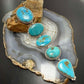 Sterling Silver Southwestern Style Kingman Turquoise 33" Necklace For Women #1