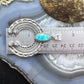 Sterling Silver Southwestern Style Oval Turquoise Decorated Unisex Naja Pendant