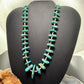 Vintage Native American Chunky Turquoise & Heishi Beads 20" Necklace For Women