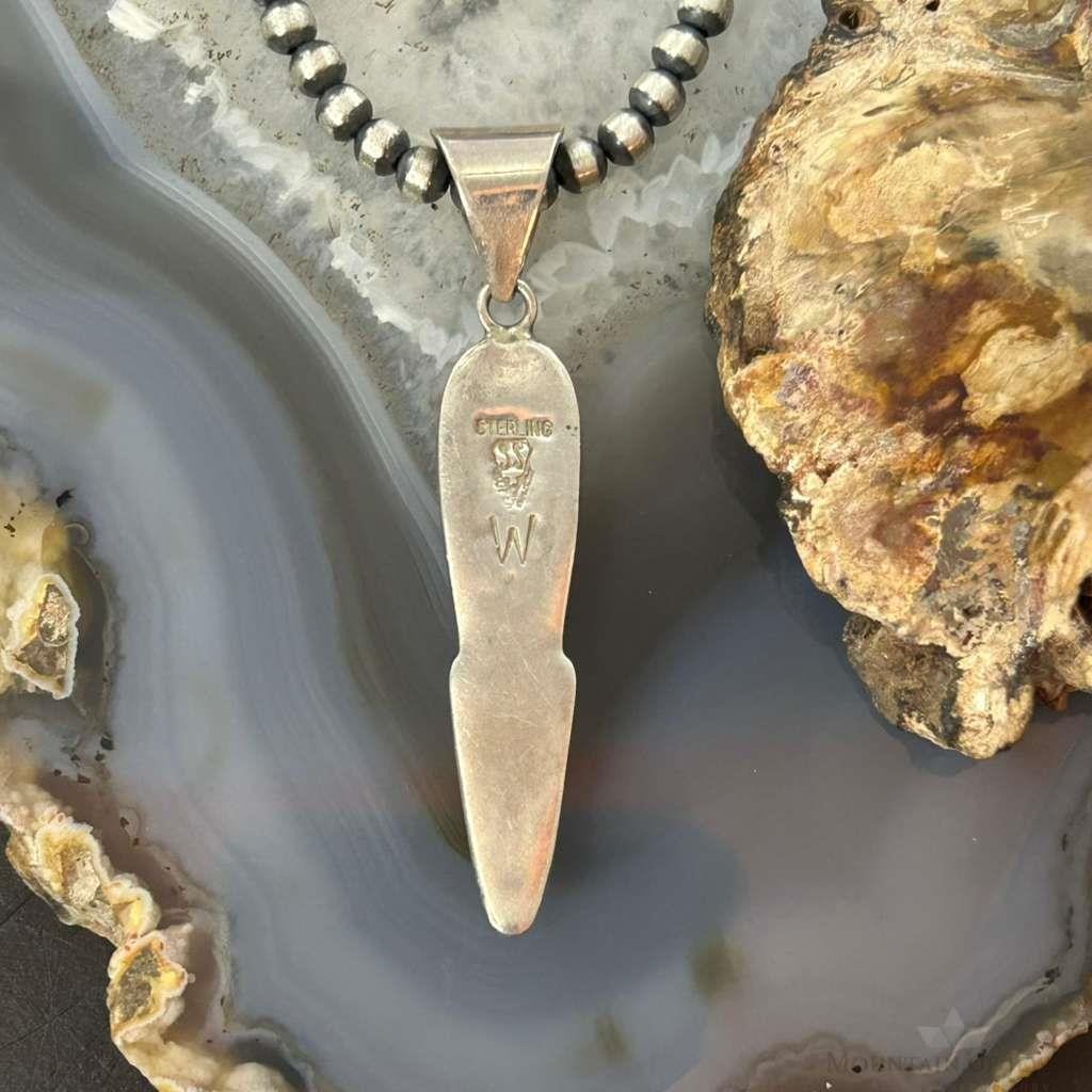 David Rosales Supersmith, Inc Sterling Silver Native Earth Multi Stone Inlay Unisex Pendant