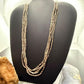 Vintage Native American Silver 5 Strands Heishi Beads 26" Necklace For Women
