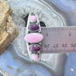 Native American Sterling Silver Pink Conch & Purple Spiny Oyster Bracelet For Women