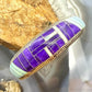 Vintage Native American Sterling Silver Sugilite & Opal Inlay Bracelet For Women