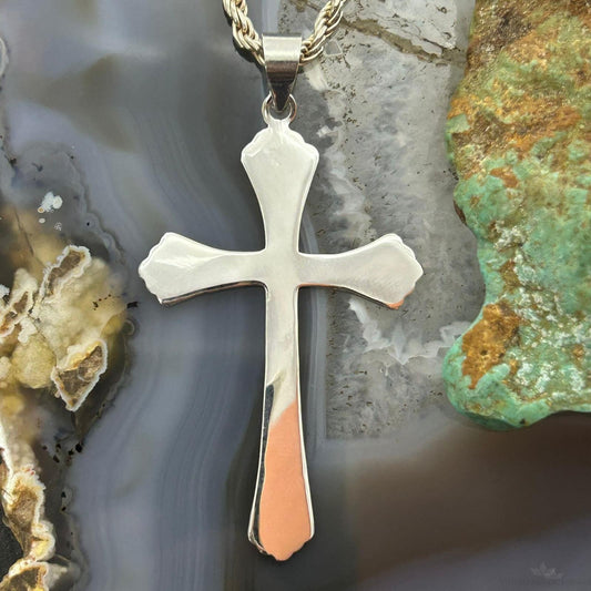 Sterling Silver Fashion Unisex Cross Pendant