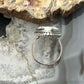 Sterling Silver Southwestern Style Teardrop Wild Horse Ring Size 6.75 For Women