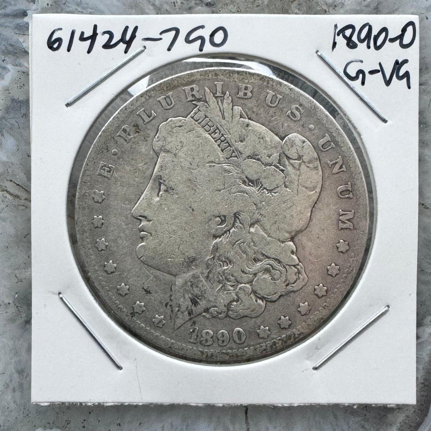 1890-O US 90% Morgan Silver Dollar G-VG #61424-7GO