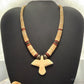 Vintage Native American Shell Beads & Jasper w/ Bird Pendant Necklace For Women