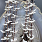 Vintage native American Sterling Silver 5 Strands White Shell Carved Fetish Bird Necklace For Women