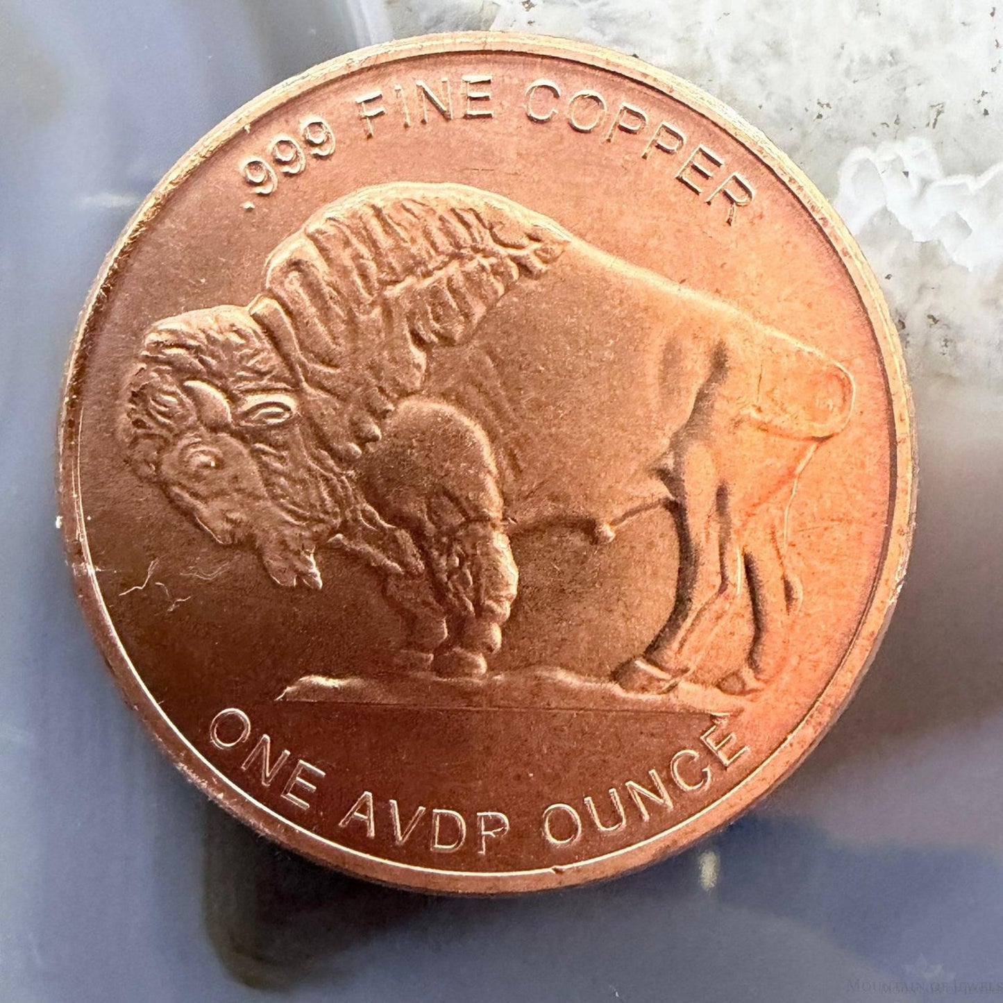 New Tube of 20 One Ounce 999 Fine Copper Indian Head Buffalo Rounds