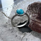 Carolyn Pollack Sterling Silver Oval Turquoise Solitaire Decorated Ring For Women