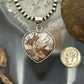 Sterling Silver Southwestern Style Wild Horse Heart Pendant For Women #3