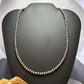 Sterling Silver Southwestern Style 5 mm Navajo Pearl Beads 18"-20" Necklace For Women
