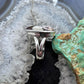 Sterling Silver Southwestern Style Teardrop Wild Horse Decorated Ring Size 6.75 For Women