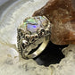 Carolyn Pollack Sterling Oval Abalone & Crystal Quartz Doublet Ring For Women