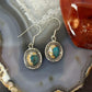 Sterling  Silver Southwestern Style Spiny Oyster Turquoise Dangle Earrings For Women #1