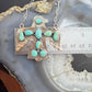 Sterling Silver Southwestern Style Kingman Turquoise Thunderbird Pendant Necklace For Women #1