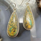 Sterling Silver Southwestern Style Teardrop Turquoise Dangle Earrings For Women