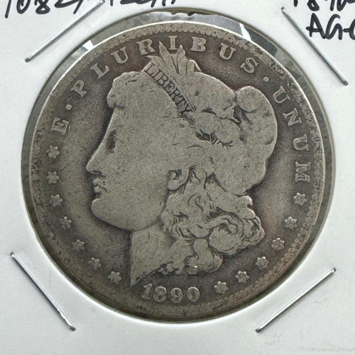 1890-O US 90% Morgan Silver Dollar AG-G #10824-12GH