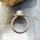 Sterling Silver Southwestern Style Teardrop Golden Hill Turquoise Ring Size 5 For Women