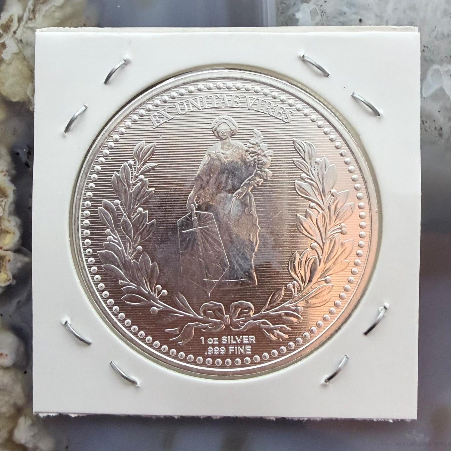 1.0 Troy Ounce of .999 Pure Silver Round Lion of Judah with a Latin Phrase #61226
