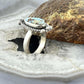 Sterling Silver Southwestern Style Golden Hill Turquoise Adjustable Ring For Women #10