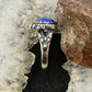 Carolyn Pollack Southwestern Style Sterling Lapis Heart Ring Variety of Sizes