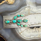 Sterling Southwestern Style Kingman Turquoise Cactus Pendant 20.5" Necklace