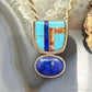 DTR Jay King Sterling Silver Inlay Lapis & Turquoise Pendant For Women