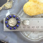 Genuine 1943 90% Silver Mercury Dime Coin w/Lapis Decorated Unisex Pendant
