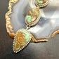 Sterling Silver Southwestern Style Montezuma Turquoise Lariat 25.5" Necklace For Women