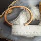 Wylie Secatero Navajo Sterling Silver & Copper Stamped Bracelet For Men #6