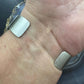 Leander Tahe Native American Sterling Silver Heavy 3D Geometric Bracelet For Men