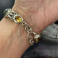 Sterling Silver Multi Stone Link Fashion 7"-8" Bracelet For Women