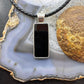 Carolyn Pollack Sterling Silver Rectangle Onyx Double Sided Unisex Pendant