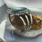Sterling Silver Southwestern Style Large Oval Malachite Azurite Bracelet For Women