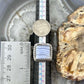 Sterling Silver Southwestern Style Square Blue Lace Agate Ring Size 7 For Women